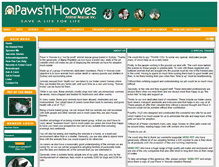 Tablet Screenshot of pawsnhooves.com.au